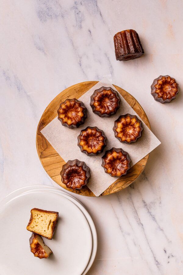Top down image of Canelés